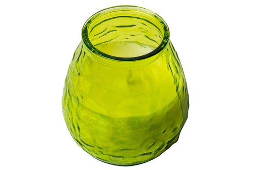 Glaskerzen limettengrün low - glaskerzen,